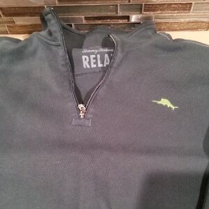 Tommy Bahama Navy Quarter-Zip Pullover